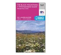 Ordnance Survey Landranger 161 The Black Mountains Map With Digital Version, Pink One Size