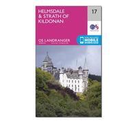 Ordnance Survey Landranger 17 Helmsdale & Strath of Kildonan Map With Digital Version, Pink One Size