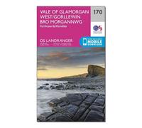 Ordnance Survey Landranger 170 Vale of Glamorgan, Rhondda & Porthcawl Map With Digital Version One Size