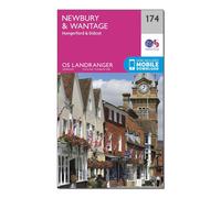 Ordnance Survey Landranger 174 Newbury & Wantage, Hungerford & Didcot Map With Digital Version, Pink One Size