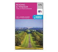 Ordnance Survey Landranger 175 Reading, Windsor, Henley-on-Thames & Bracknell Map With Digital Version, Pink One Size