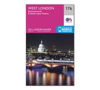 Ordnance Survey Landranger 176 West London, Rickmansworth & Staines Map With Digital Version, Pink One Size