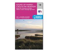 Ordnance Survey Landranger 18 Sound Of Harris, North Uist, Taransay & St Kilda Map With Digital Version - Pink, Pink