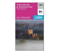Ordnance Survey Landranger 185 Winchester & Basingstoke, Andover & Romsey Map With Digital Version One Size