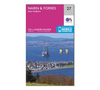 Ordnance Survey Landranger 27 Nairn & Forres, River Findhorn Map With Digital Version, Pink One Size