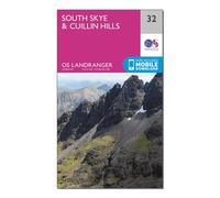Ordnance Survey Landranger 32 South Skye & Cuillin Hills Map, Pink One Size