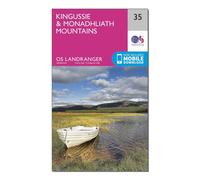 Ordnance Survey Landranger 35 Kingussie & Monadhliath Mountains Map - Pink, Pink