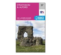 Ordnance Survey Landranger 37 Strathdon & Alford Map With Digital Version, Pink One Size