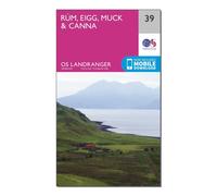 Ordnance Survey Landranger 39 Rum, Eigg & Muck Map With Digital Version, Pink One Size