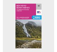 Ordnance Survey Landranger 41 Ben Nevis, Fort William & Glen Coe Map With Digital Version, Pink ONE SIZE