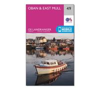 Ordnance Survey Landranger 49 Oban & East Mull Map With Digital Version, Pink One Size