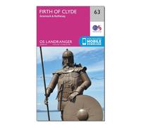 Ordnance Survey Landranger 63 Firth of Clyde, Greenock & Rothesay Map With Digital Version, Pink One Size