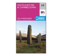 Ordnance Survey Landranger 68 South Kintyre & Campbeltown Map With Digital Version - Pink, Pink