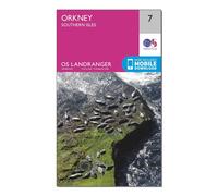 Ordnance Survey Landranger 7 Orkney Southern Isles Map With Digital Version, Pink One Size