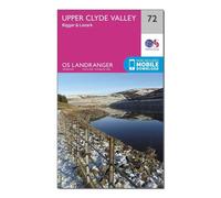Ordnance Survey Landranger 72 Upper Clyde Valley, Biggar & Lanark Map With Digital Version One Size