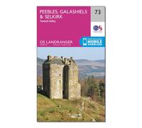 Ordnance Survey Landranger 73 Peebles, Galashiels & Selkirk, Tweed Valley Map With Digital Version, Pink One Size
