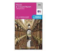 Ordnance Survey Landranger 74 Kelso & Coldstream, Jedburgh & Duns Map With Digital Version - Pink, Pink