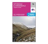 Ordnance Survey Landranger 78 Nithsdale & Annandale, Sanquhar & Moffat Map With Digital Version, Pink One Size