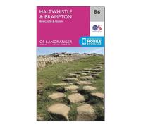 Ordnance Survey Landranger 86 Haltwhistle & Brampton, Bewcastle & Alston Map With Digital Version, Pink One Size