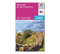 Ordnance Survey Landranger 87 Hexham & Haltwhistle Map With Digital Version, Pink One Size