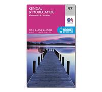 Ordnance Survey Landranger 97 Kendal, Morecambe, Windermere & Lancaster Map With Digital Version, Pink One Size