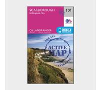 Ordnance Survey Landranger Active 101 Scarborough, Bridlington & Filey Map With Digital Version - Pink, Pink