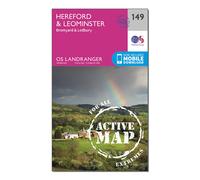 Ordnance Survey Landranger Active 149 Hereford & Leominster, Bromyard & Ledbury Map With Digital Version One Size