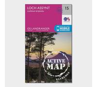 Ordnance Survey Landranger Active 15 Loch Assynt, Lochinver & Kylesku Map With Digital Version One Size