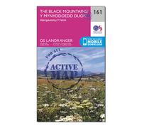 Ordnance Survey Landranger Active 161 The Black Mountains Map With Digital Version, Pink One Size