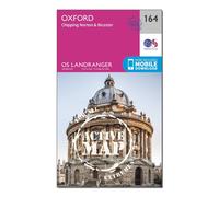 Ordnance Survey Landranger Active 164 Oxford, Chipping Norton & Bicester Map With Digital Version, Pink One Size