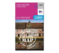 Ordnance Survey Landranger Active 168 Colchester, Halstead & Maldon Map With Digital Version, Pink One Size