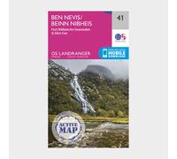 Ordnance Survey Landranger Active 41 Ben Nevis, Fort William & Glen Coe Map With Digital Version - Pink, Pink
