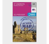 Ordnance Survey Landranger Active 59 St Andrews, Kirkcaldy & Glenrothes Map With Digital Version One Size