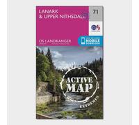 Ordnance Survey Landranger Active 71 Lanark & Upper Nithsdale Map With Digital Version, Pink One Size