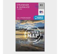 Ordnance Survey Landranger Active 82 Stranraer & Glenluce Map With Digital Version, Pink One Size