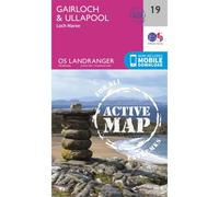Ordnance Survey Landranger Active Map 19 Gairloch and Ullapool, Loch Maree NOA One Size