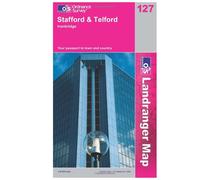 Stafford and Telford, Ironbridge: Sheet 127 (OS Landranger Map)