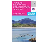 Ordnance Survey Landranger Map 13 West Lewis and North Harris NOA One Size