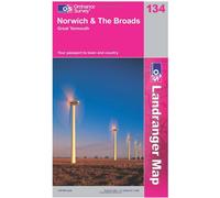 Ordnance Survey Landranger Map 134 Norwich & The Broads, Great Yar