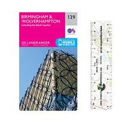 Ordnance Survey Landranger Map 139 ~ Birmingham & Wolverhampton (Folded Paper Version) with free distance ruler