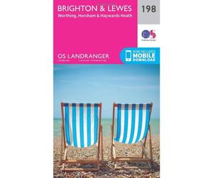 Ordnance Survey Landranger Map 198 Brighton & Lewes, Haywards Heat