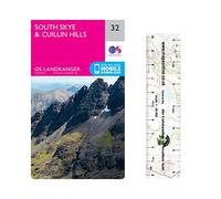 Ordnance Survey Landranger Map 32 ~ South Skye & Cuillin Hills (Folded Paper Version) with free distance ruler