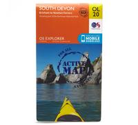 Ordnance Survey OL 20 Explorer South Devon Active Map, Orange One Size