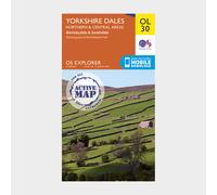 Ordnance Survey OL 30 Explorer Yorkshire Dales - Northern & Central Area Active Map, Orange One Size