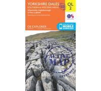 Ordnance Survey OLA02 Map Yorkshire Dales NOA One Size