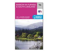 Ordnance Survey OS Landranger 96 Barrow-in-Furness & South Lakeland Map One Size