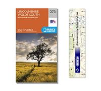 Ordnance Survey Pack - Explorer Map 273 ~ Lincolnshire Wolds South plus scale ruler