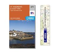Ordnance Survey Pack - Explorer Map 371 ~ St Andrews & East Fife plus scale ruler