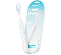 ORDO Sonic Edge Rechargeable Electric Toothbrush for Adults, Compact Sonic Toothbrush with USB-C, 6+ Weeks Battery, Travel Cap, 1 Brush Head & Cable (Snow)
