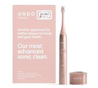 Ordo Sonic+ Electric Toothbrush for Adults, Advanced Smart Tech, 4 Brushing Modes, Fast Rechargeable, Sonic Toothbrushes Over 4 Weeks Battery Life, Silicone Polishing Element, USB Charger, Rose Gold